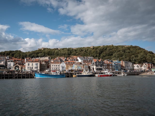 Scarborough from the sea. photo: Marisa Cashill