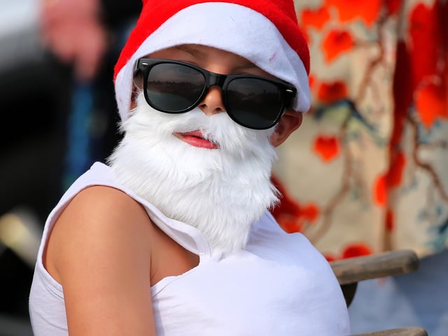 Santa puts in an early appearance!