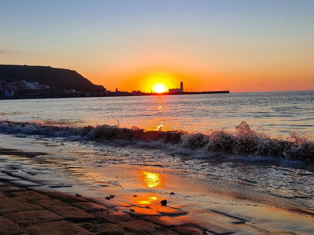 Surf and sunrise
