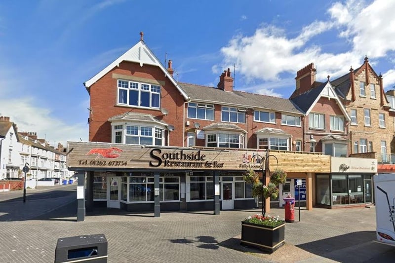 Southside Restaurant and Bar is located on South Marine Drive, Bridlington. One Tripadvisor review said "I am astonished that this place is not fully booked every night. The food is fresh, plentiful and of good quality and most importantly, excellent value."