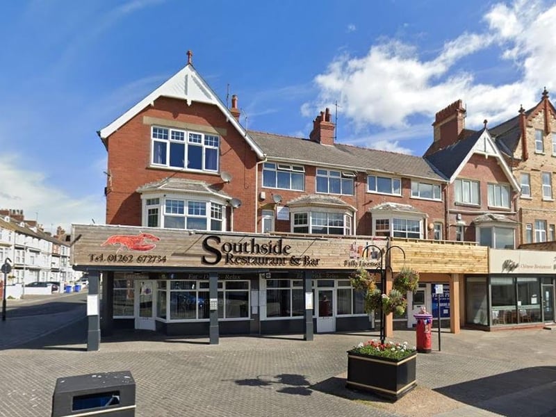 Southside Restaurant and Bar is located on South Marine Drive, Bridlington. One Tripadvisor review said "I am astonished that this place is not fully booked every night. The food is fresh, plentiful and of good quality and most importantly, excellent value."