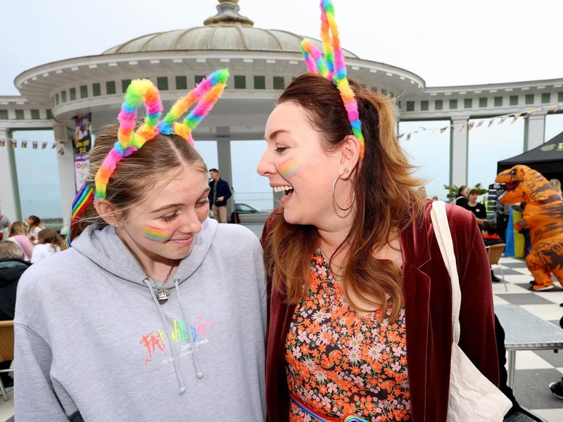 Ruby Lynskey and Chrissie Lewis having great fun