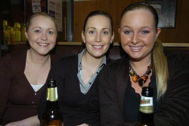 Yorkshire Bank workmates Lyndsey, Emma and Emma-Jo in Barracuda.