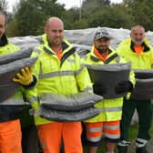 The council had 75 tonnes of compost to hand out for free – all recycled from the food and garden waste which residents place in their brown bins.