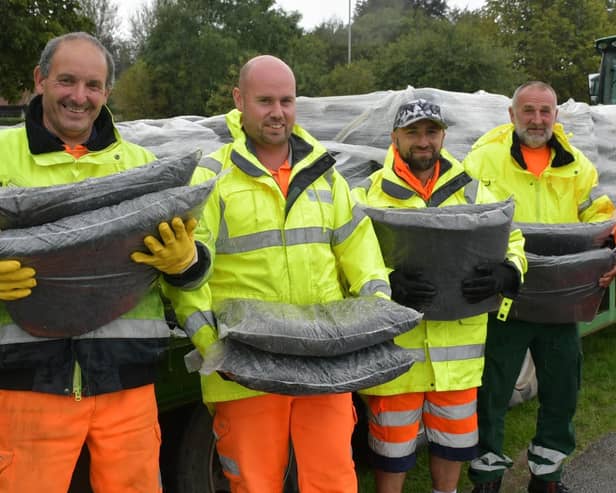 The council had 75 tonnes of compost to hand out for free – all recycled from the food and garden waste which residents place in their brown bins.