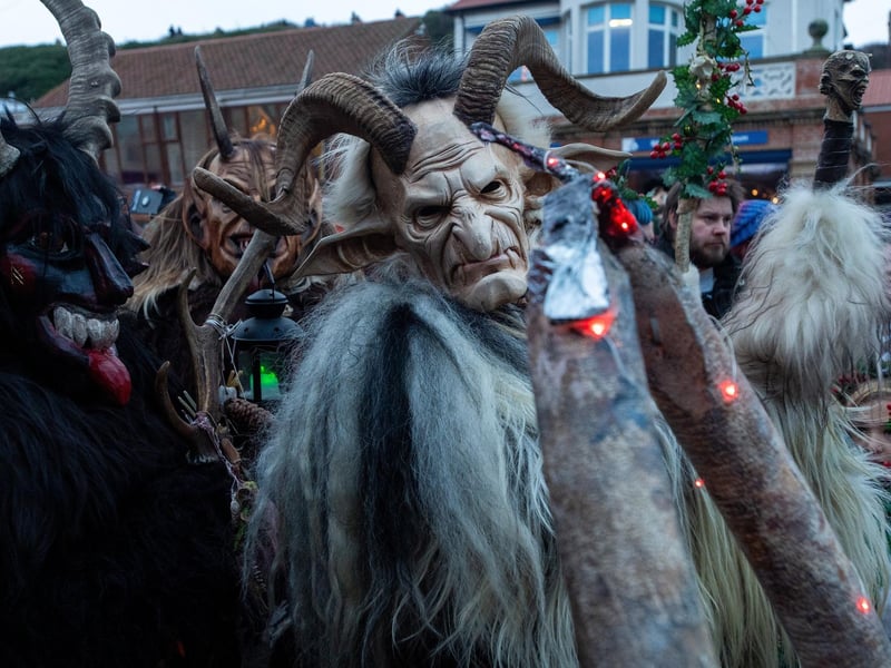 The Whitby Krampus Run parade.