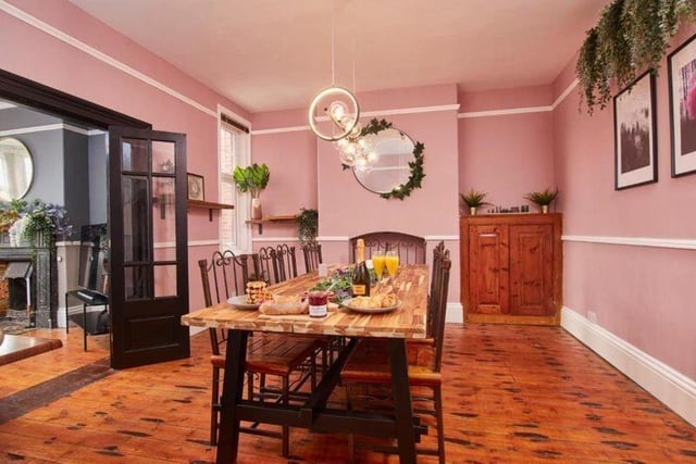 The dining room is another well-proportioned room with versatility.