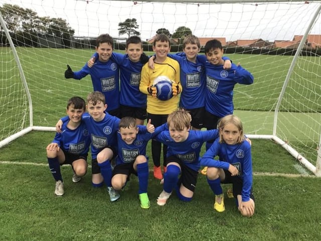 Stakesby Primary Academy boys' football team - winners of a recent tournament.