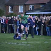 Points scorer Christian Pollock leads a Pocklington attack. Picture Andy Nelson