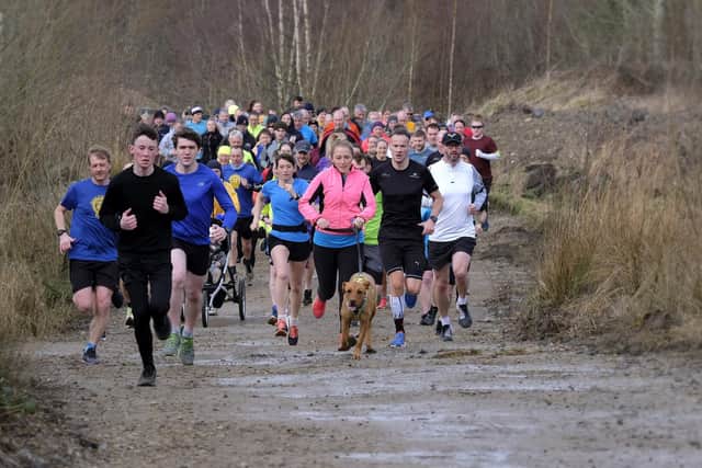 North Yorkshire Water Park Parkrun action..Photo by Richard Ponter