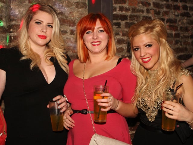 Josie, Jess and Danielle in Blue Lounge.
