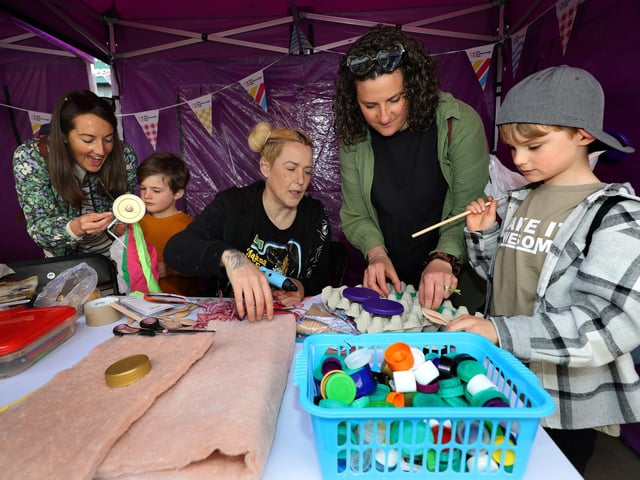 Getting creative at the festival