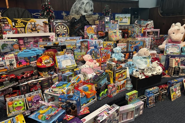 Some of the huge range of toys collected.