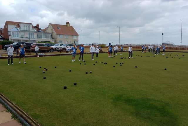 On Saturday Bridlington played host to Thringstone Bowling Club from Nottinghamshire for a friendly match.