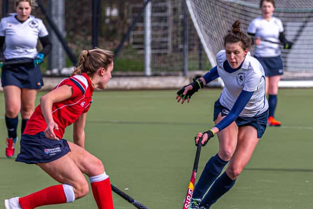 Zara Noble in action for the home side. PHOTOS BY BRIAN MURFIELD