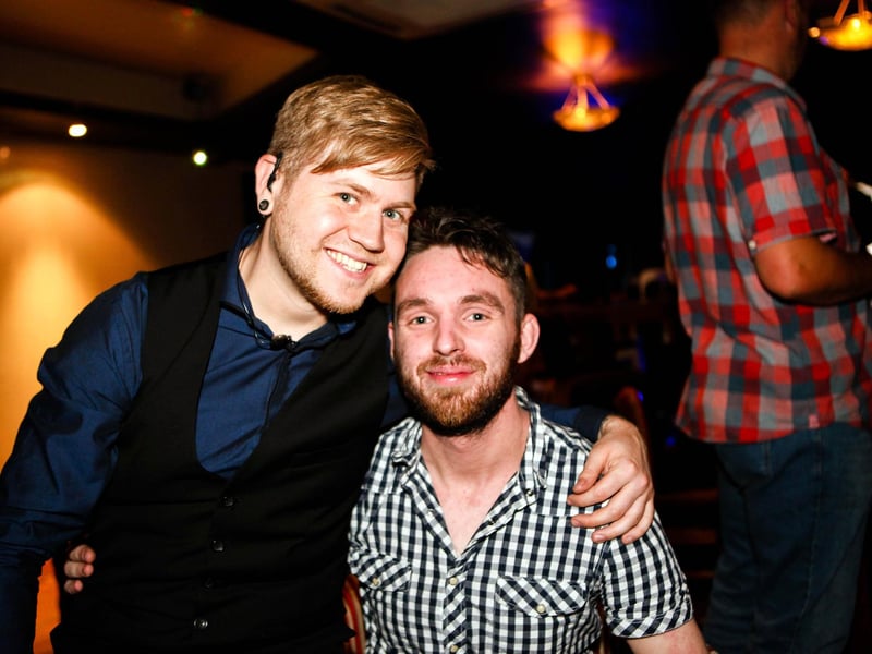 Millar & Dave enjoying the vibes in Blue Lounge