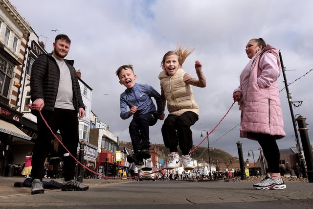 The Skipping Day celebrations on Foreshore Road in Scarborough