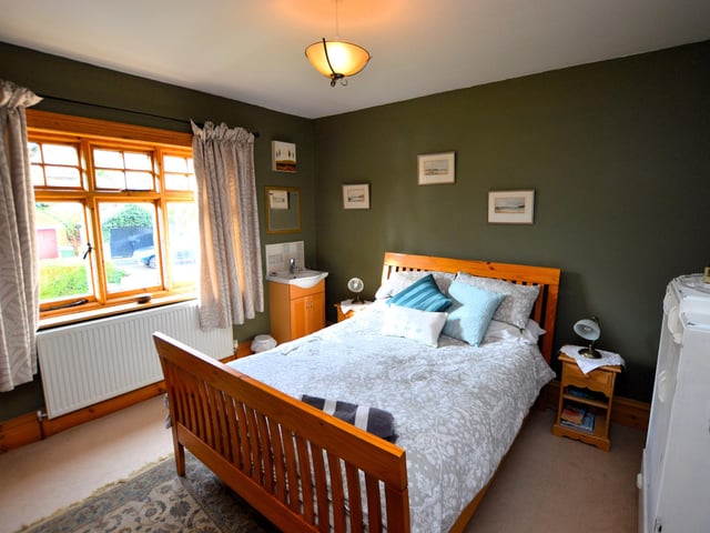 One of the property's double bedrooms.