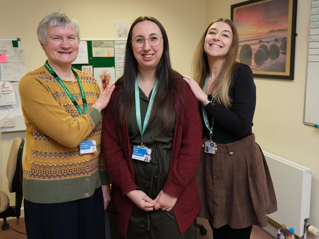 Alison Rowlands, Harriet Young and Lacey Mackenzie