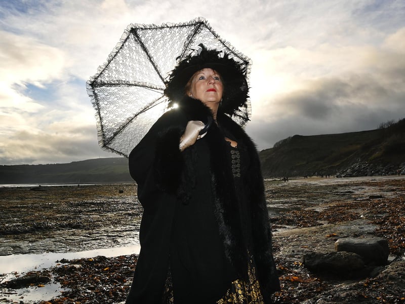 Dawn Walmsley at Robin Hood's Bay. Picture: Jonathan Gawthorpe