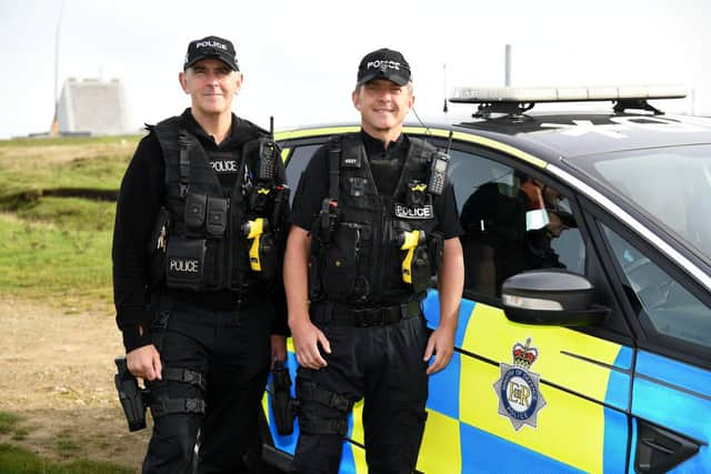 Temp Sgt Dale Darby and PC Steve Bambra.