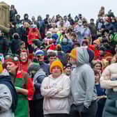 Whitby Boxing Day dippers on the slipway ready to go!