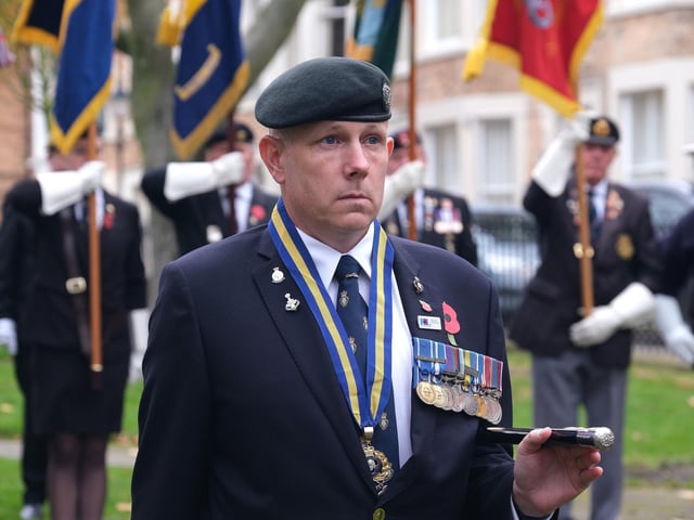Chair of the Royal British Legion - Scarborough Branch Mathew O'Brien