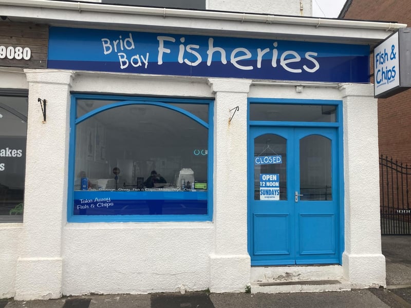 Brid Bay Fisheries is located on North Marine Drive. One Google review said: Excellent haddock, very fresh and beautifully fried. The two lads behind the counter couldn’t have been more helpful. We will definitely buy from here again."