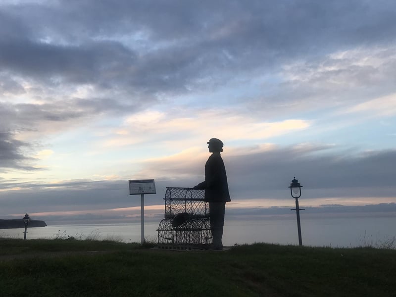 Evening on Whitby West Cliff, by Carol Cull.