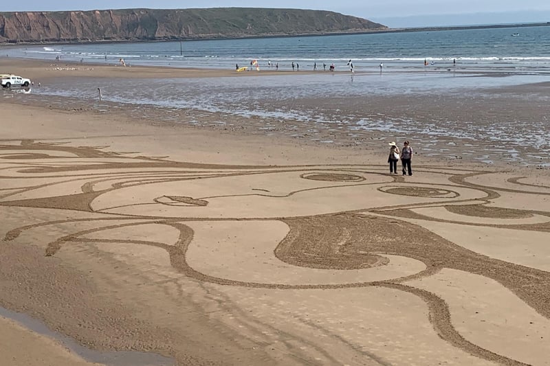 The project also showcased majestic sand art across 12 stunning Yorkshire Coast beaches.