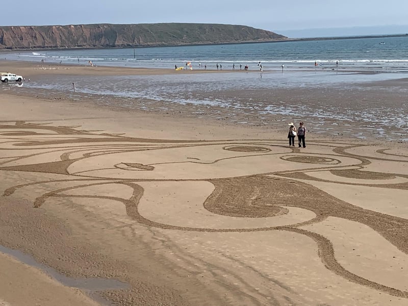 The project also showcased majestic sand art across 12 stunning Yorkshire Coast beaches.