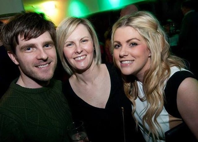 Sam, Helen and Kirsty having a great night.