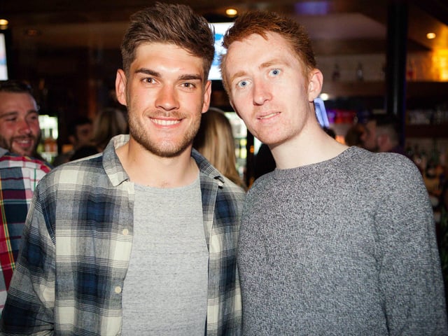 Jordan & Joe loving Scarborough's nightlife in Blue Lounge