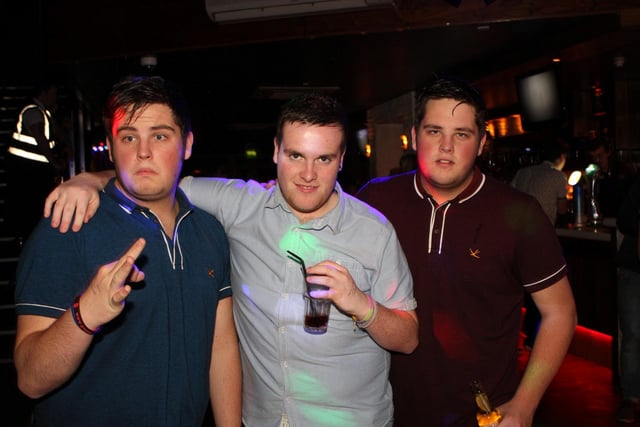Tom, Wayne and Keith in Blue Lounge.