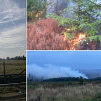 Seven fire appliances called to large blaze at Langdale Moor, near RAF Fylingdales