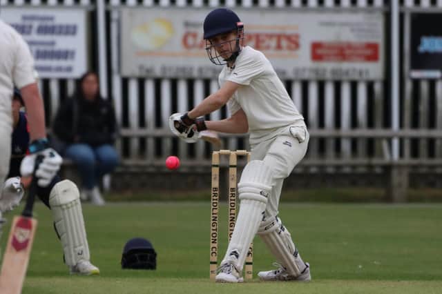 Bridlington in batting action during the home win against Wykeham.
