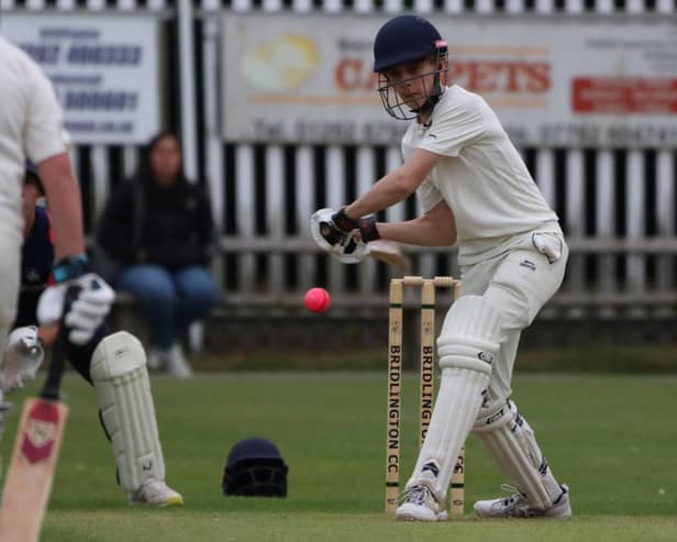 Bridlington in batting action during the home win against Wykeham.