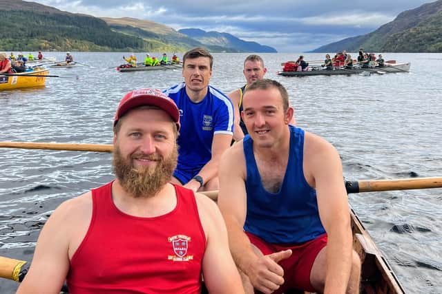 Rowers Marc Wilson, Ryan Lowther, Andy Morley, Jason Jeffrey and Max Dossor.