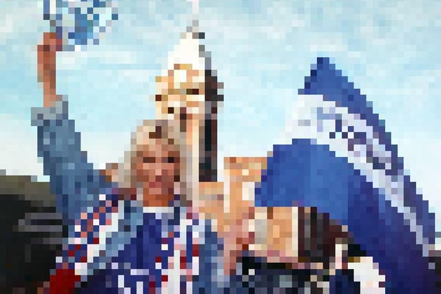 We've pixelated the picture of this well-known person from Chesterfield. Can you correctly identify who it is?