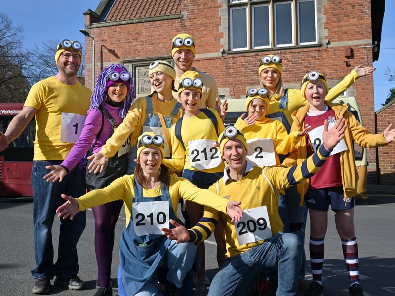 A tribe of minions join the event