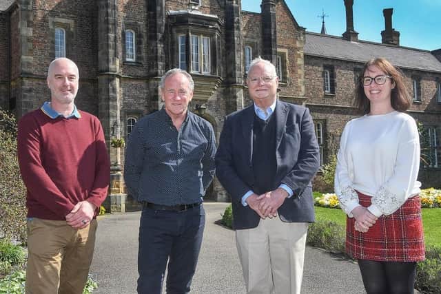 Pictured at York St John Unvirsity are, from the left, Andrew Raby, Mike Pennington, Michael Wilson and Emma Rollason-Taylor. Picture by David Harrison.