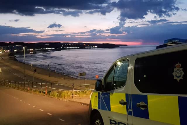 Police are appealing for information after a teenage boy was punched in the face in Scarborough town centre