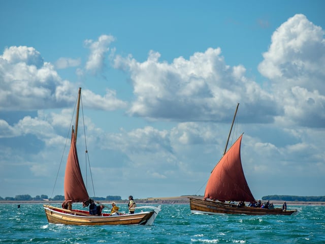 The Bridlington Sailing Coble Festival brought in hundreds of visitors from far and wide- making the harbour a hubbub of activity.