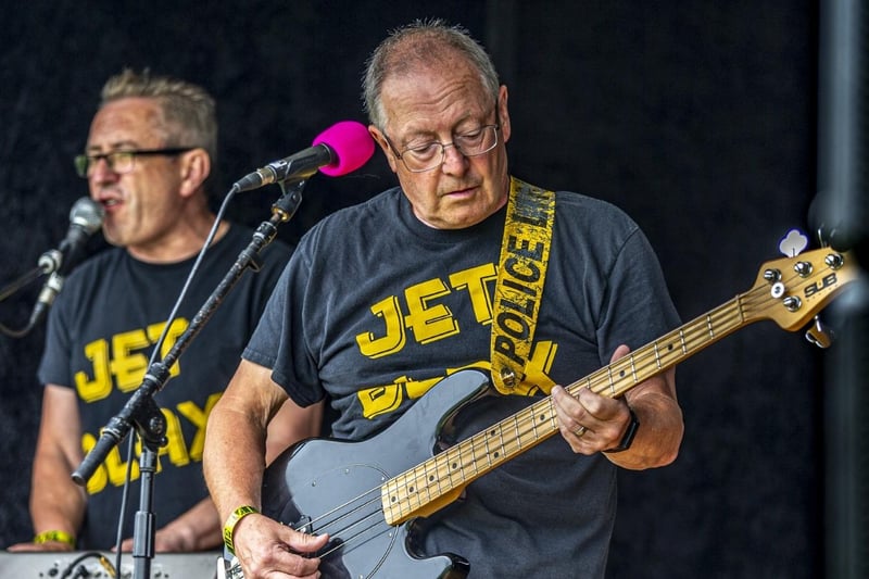 Jet Blax entertain revellers at gala day. photo: Brian Murfield