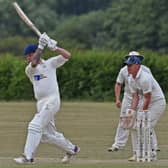 Jordan Wharton smacked a rapid 29 in Sherburn's loss to Staithes. Photo by Simon Dobson