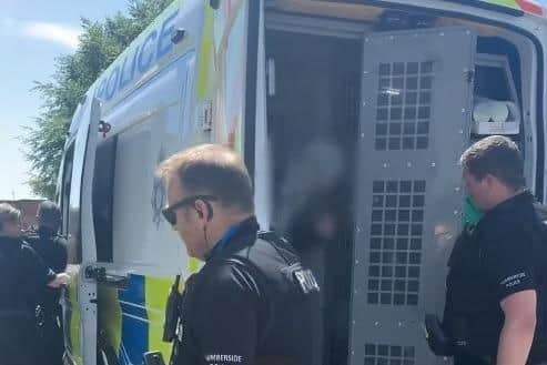 Four people were arrested during the operation.