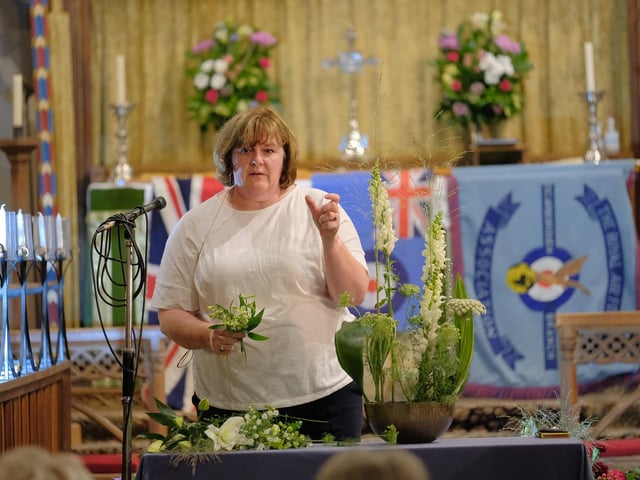 Kate Ward from Louise the Florist gives an evening demonstration