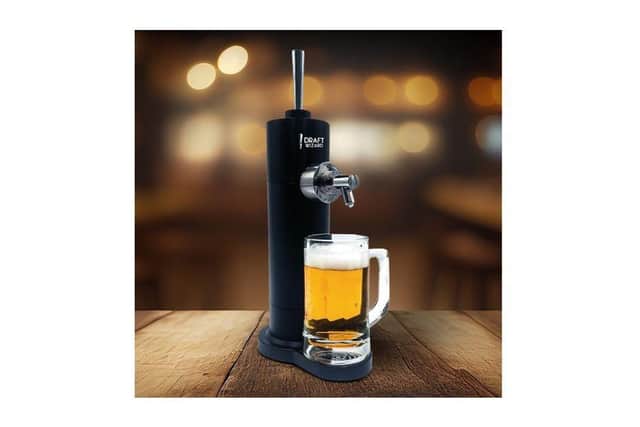 This Christmas, give them the gift of a perfect pour every time with Menkind’s Draft Wizard Ultrasonic Frothing Beer Dispenser.