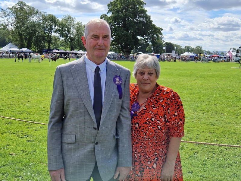 Thornton Le Dale Show 2022; Show president Ken Lunn with partner Kay Snowden