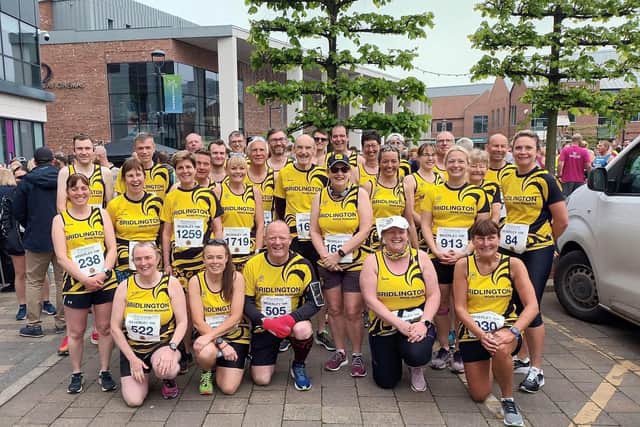 Bridlington Road Runners at the Beverley 10K earlier this year.